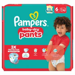 Pampers Baby-Dry Pants Gr6 14-19kg Extra Large pack économiq