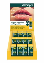 dermophil Sun Lipstick Display SPF50 12 Stück