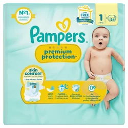 Pampers Premium Protection New Baby Gr1 2-5kg Newborn Single Pack