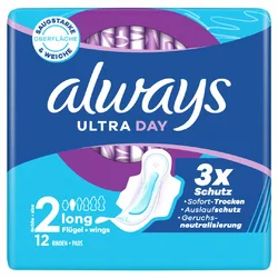 always Ultra Binde Long mit Flügeln