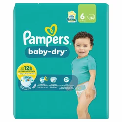 Pampers Baby-Dry Baby Dry Gr6 13-18kg Large Sparpack