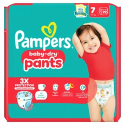 Pampers Baby-Dry Pants Gr7 17+kg Extra Large Sparpack