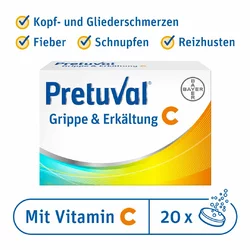 Pretuval Grippe und Erkältung C Brausetablette