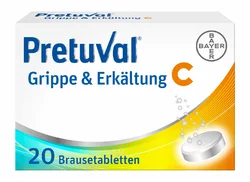 Pretuval Grippe und Erkältung C Brausetablette