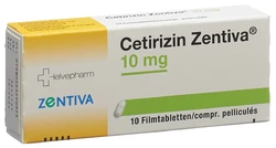 Cetirizin Zentiva Filmtablette 10 mg