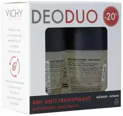 VICHY Homme Deo Anti-Flecken 48h Roll-on Duo -20%