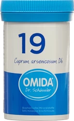 Omida Nr19 Cuprum arsenicosum Tablette 6 D