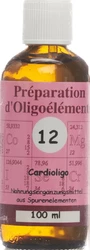 BIOLIGO POE 12 Cardioligo Préparation d'oligoéléments/Vigne rouge