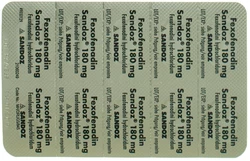 Fexofenadin Sandoz cpr pell 180 mg