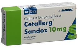 Cetallerg Sandoz Filmtablette 10 mg