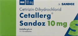 Cetallerg Sandoz Filmtablette 10 mg