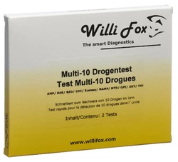 Willi Fox Drogentest Multi 10 Drogen Urin