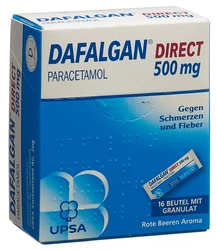 Dafalgan DIRECT Granulat 500 mg Rote Beeren Aroma