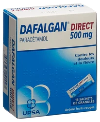 Dafalgan DIRECT Granulat 500 mg Rote Beeren Aroma