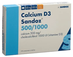 Calcium D3 Sandoz Kautablette 500/1000