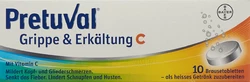 Pretuval Grippe und Erkältung C Brausetablette
