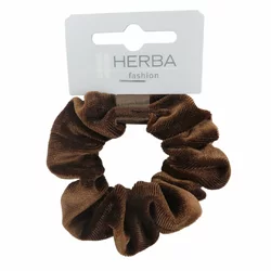 Herba Scunci 9 cm Samt braun