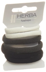 Herba Haarbinder 4.5cm weiss/grau/schwarz