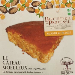 Biscuiterie de Provence gâteau moelleux aman orange sans gluten bio