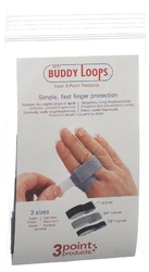 3pp Buddy Loops 1" 2.50cm breit schwarz