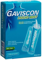 Gaviscon Liquid mint Suspension in Beuteln