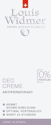 Louis Widmer Deodorant Creme ohne Parfum