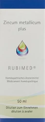 RUBIMED Zincum metalicum plus Tropfen