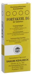 Fortakehl Tablette 5 D trituratio