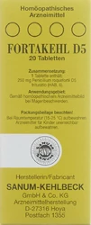Fortakehl Tablette 5 D trituratio