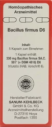 SANUM Bacillus firmus Kapsel 6 D
