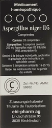 SANUM Aspergillus niger Tablette 5 D