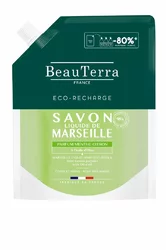 BeauTerra Flüssigseife Marseille refill Minze Zitrone