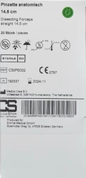 CS Clina Star single use Anatomische Pinzette 14.5cm steril