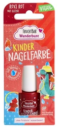 FRUCHTBAR Wunderbunt Kinder Nagelfarbe roxi rot mit Glitzer