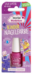 FRUCHTBAR Wunderbunt Kinder Nagelfarbe lila lustig mit Glitzer