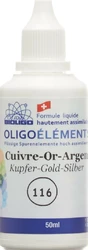 BIOLIGO cuivre or argent (116) solution liquide ionisée