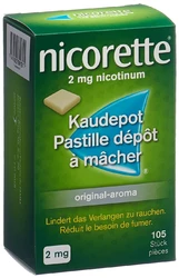 Nicorette Original Kaudepots 2 mg