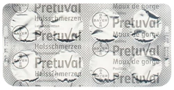 Pretuval Halsschmerzen Lutschtablette Zitronenaroma