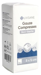 LIVSANE Mullkompresse 5x5cm unsteril