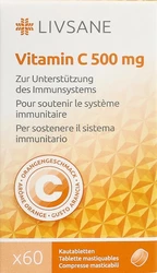 LIVSANE Vitamin C Kautablette 500 mg