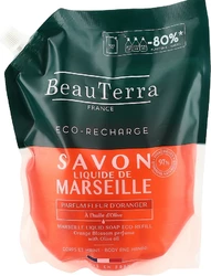 BeauTerra Flüssigseife Marseille refill Orangenblüte