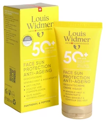 Louis Widmer face sun protection anti-aging SPF50+ parfumée