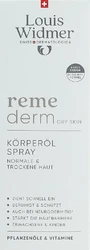 Louis Widmer Remederm huile corps en spray parfumée