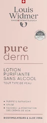 Louis Widmer Purederm lotion nettoyante sans alcool