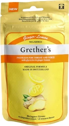 Grethers Ginger Lemon Pastillen ohne Zucker