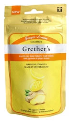 Grethers Ginger Lemon Pastillen ohne Zucker