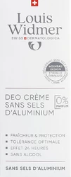Louis Widmer Deo Creme ohne Aluminiumsalze ohne Parfum