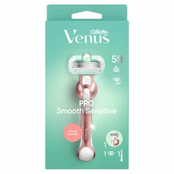 Gillette Venus Pro Smooth Sensitive Rasierapparat mit 1 Klinge + Duschhänger