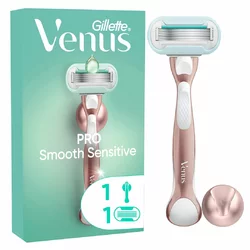 Gillette Venus Pro Smooth Sensitive Rasierapparat mit 1 Klinge + Duschhänger