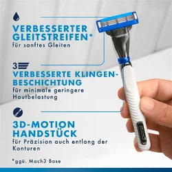 Gillette Mach3 Rasierapparat Turbo 3D mit 1 Klinge